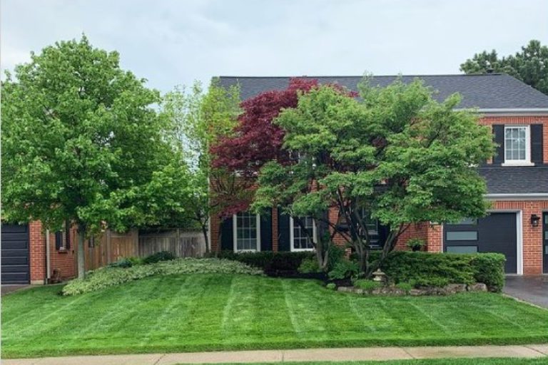 Sod installation completed by Corringtons Cutting