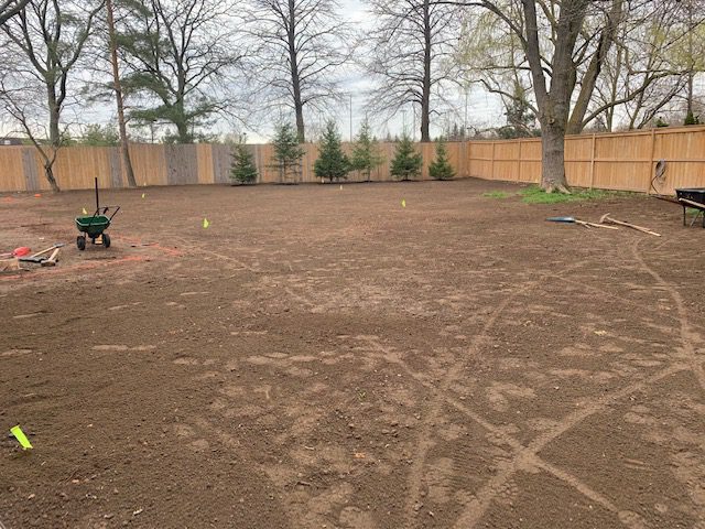 Before a sod installation