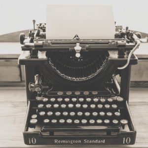 typewriter, vintage, old